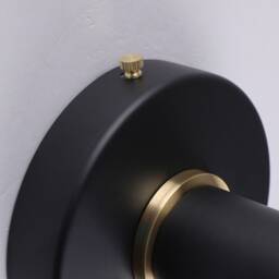 Minimal Single Wall Sconce - Black Surface Mount Ceiling Light Industrial Modern Fixture For Bedroom, Bathroom Vanity, Hallway & Kitchen - thumbnail 2