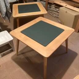 Taula Pissarra, Table With Blackboard, 63x63x47cm. Side Table, Table Of Wood, For Children - thumbnail 3