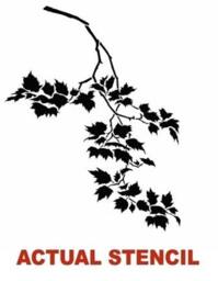 Wall Stencil Sycamore Weeping Branch - Reusable Stencils For Easy Home Decor - thumbnail 4