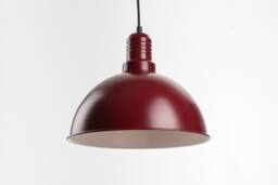 Lias Ceiling Pendant Lamp - Burgundy Retro Loft Industrial Minimalist - thumbnail 1