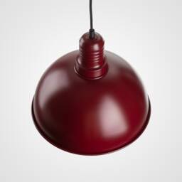 Lias Ceiling Pendant Lamp - Burgundy Retro Loft Industrial Minimalist - thumbnail 3