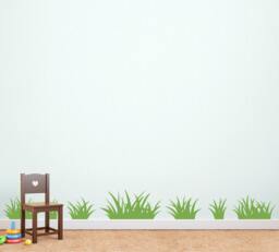 Grass Wall Decals - Set Of 7 Patches Children Bedroom Decor - thumbnail 1