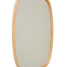 Wood Bathroom Wall Mirror, Solid Oak Or Walnut Frame, Modern Hallway Mirror - thumbnail 4