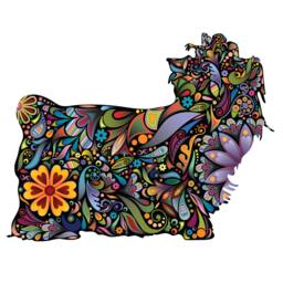 Yorkshire Terrier Yorkie Dog Decal Wall Sticker - thumbnail 2