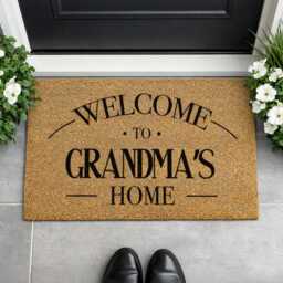 Newlywed Gift - Welcome To Charlie & Danielle's Home Custom Couple Mat - thumbnail 2