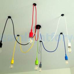 Colorful Spider Chandelier 3-12 Lights Pendant Light Octopus Industrial Chandelier Playroom Fixture Kids Room Hanging - thumbnail 3