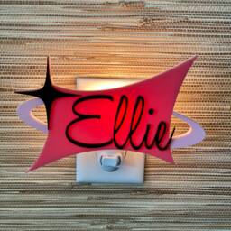 Mid Century Modern Children's Night Light - Room Baby Shower Gift Kid's Decor Nursery Atomic Avocado Designs?? - thumbnail 3