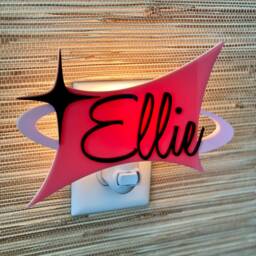 Mid Century Modern Children's Night Light - Room Baby Shower Gift Kid's Decor Nursery Atomic Avocado Designs?? - thumbnail 2