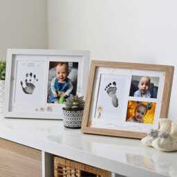 Baby Handprint & Footprint Photo Frame Kit - Newborn Gift Keepsake Shower For New Parents - thumbnail 2