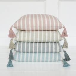 stripe Tassel Pillow Cover Layering Covers 20 X Decorative Spring With Tassels Throw - thumbnail 1