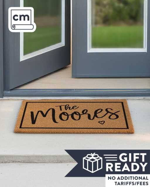 Home Decor Doormat - Entrance Entryway Front Porch Patio Door Gift Ready - image 1