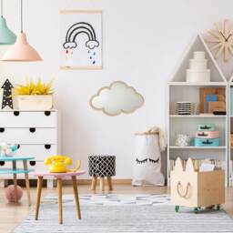 Cloud Shaped Wooden Kids Shatterproof Wall Mirror -- Bedroom Decor - Nursery Decorations Baby Shower Gift Expecting - thumbnail 3