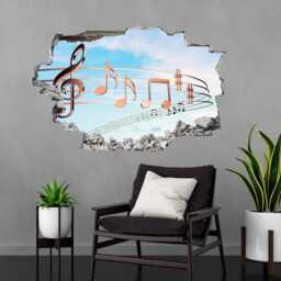 Musical Notes Wall Decal Sticker Mural Poster Print Art Kids Room Decor Eb12 - thumbnail 3
