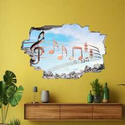 Musical Notes Wall Decal Sticker Mural Poster Print Art Kids Room Decor Eb12 - thumbnail 2