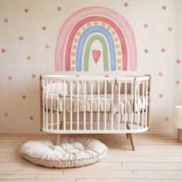 Dotted Dream Rainbow Nursery Wall Sticker - thumbnail 3