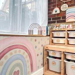 Dotted Dream Rainbow Nursery Wall Sticker - thumbnail 2