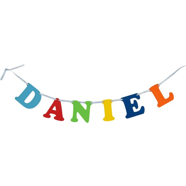 Multicoloured Individual Letter Garland Personalised(Price Per Letter