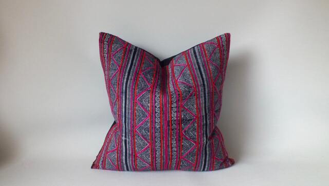 Sofa Cushions Living Room Pillows Decorative Throw Cushion Home Decor Pillowcase Hmong Old Fabric - image 1