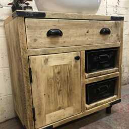 Shoreditch - Handmade Reclaimed Timber Bathroom Furniture - thumbnail 1