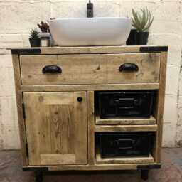 Shoreditch - Handmade Reclaimed Timber Bathroom Furniture - thumbnail 2