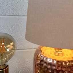 70cm Tall Hazelnut Brown Linen Slim Cone Lampshade - thumbnail 2