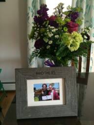 Personalized Barnwood Picture Frame - Hand Engraved Veteran Gift - thumbnail 1