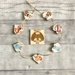 Cat Garland, Kitty Bunting, Wooden Wall Decoration For Lover, Pet Owner Gifts - thumbnail 1