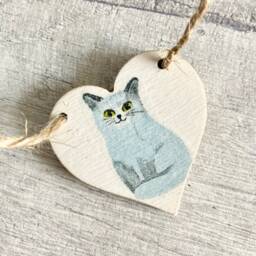 Cat Garland, Kitty Bunting, Wooden Wall Decoration For Lover, Pet Owner Gifts - thumbnail 3