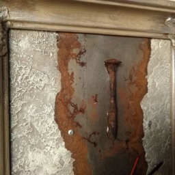 Rusty Metal Wall Clock Original Garage Art Decor - thumbnail 4