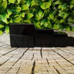 1 Beautiful Obsidian Paperweight, Cube, Choose From 4 Different Sizes - thumbnail 4