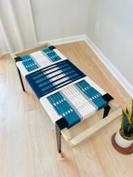 Hand-Woven Entryway Bench Mcm Style End Of Bed & Mudroom Seating - Custom-Made, Multiple Sizes - thumbnail 1