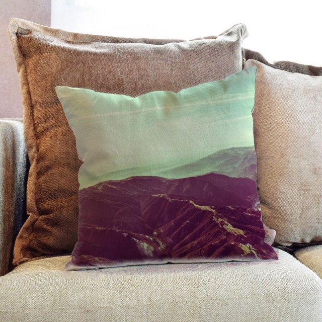 Mountains Photography - Decorative Pillow Throw Cushion Fabric , Case Cover Or With Filling