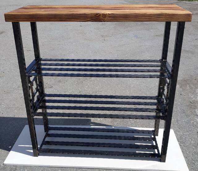 3 Tier Shoe Rack Stand Organiser Library Storage Shelf Metal Furniture Schuhregal Schuhst??nder Schuhorganisator Regal M??bel - image 1
