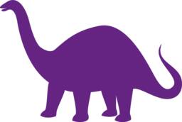 Vinyl Wall Art Decal Custom Stickers - The Stone Age Brontosaurus - thumbnail 1