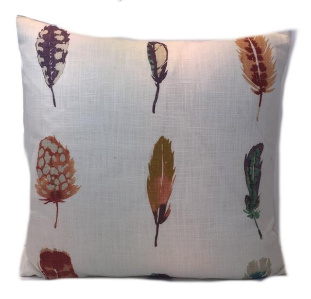 Harlequin - Limosa Papaya/Lagoon Loganberry Exotic Feather Cushion Cover Throw Pillow Designer Home Decor