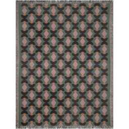 Vintage-Inspired Geometric Cotton Blanket - thumbnail 4