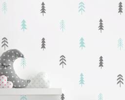 Tree Wall Decals - Woodland Nursery Decor, Decals, Unique Kids Room Decor - thumbnail 1