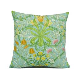 Ben Pentreath For William Morris - Woodland Weeds Orange/Turquoise Floral Cushion Cover Handmade Throw Pillow Designer Home D??cor - thumbnail 2