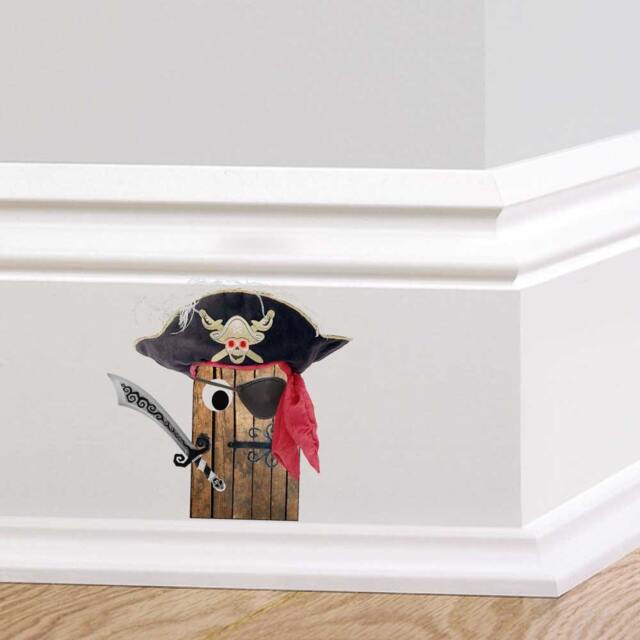 Pirate Door Wall Decal Sticker Mural, Boys Bedroom Decor, Cartoon Art, Vinyl Sticker, Kids Room Decoration
