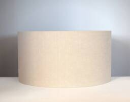 Natural Linen Lampshade Plain Beige, Gold Silver Or White Lining Option For Ceiling Lamp Base, 15cm To 50cm ?? Handmade By Vivid Shades - thumbnail 1