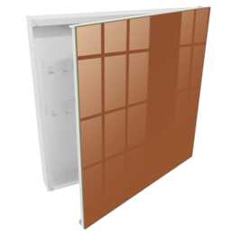 Dark Orange Key Cabinet For Home, Brown Box Minimalist Backgrounds & Patterns, Lovers Of Decor - thumbnail 2