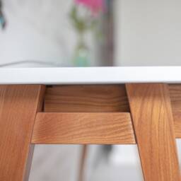 Small Writing Desk Minimalist Oak-stained Luka - thumbnail 3
