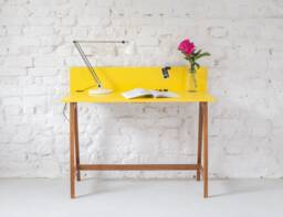 Small Writing Desk Minimalist Oak-stained Luka