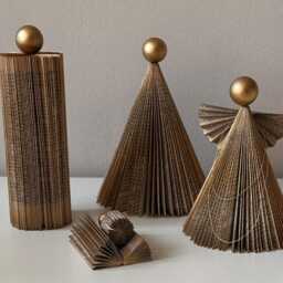 Modern Nativity Scene - Christmas Decoration Book Art - thumbnail 3