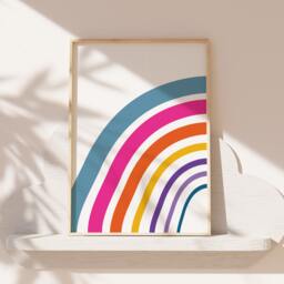 Playroom Prints, Wall Art, Rainbow Girls Bedroom Decor, Nursery Boys Bedroom, Sibling Print, Kids - thumbnail 1