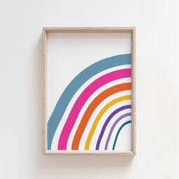 Playroom Prints, Wall Art, Rainbow Girls Bedroom Decor, Nursery Boys Bedroom, Sibling Print, Kids - thumbnail 2