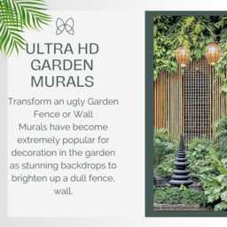 Zen Bamboo Wall Tropical Paradise Garden Tapestry Mural Backdrop Curtain Fence Panel Or Balcony Privacy Screen Gardens - thumbnail 2