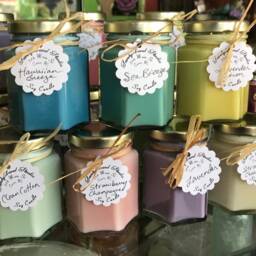 Soy Candles, Choose Your Scent, Pastel, Floral, Spa Scents, Boho, Party Favors - thumbnail 4
