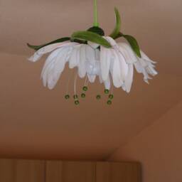Chandelier Light Minimalist Lighting Chandelier Pendant Sculpture Lamp Shade Art Craft Soft Light Flower Lamp - thumbnail 3