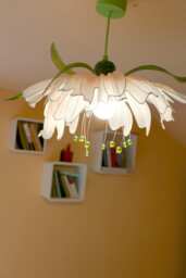 Chandelier Light Minimalist Lighting Chandelier Pendant Sculpture Lamp Shade Art Craft Soft Light Flower Lamp